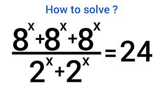 A Nice Exponential Problem • X=?