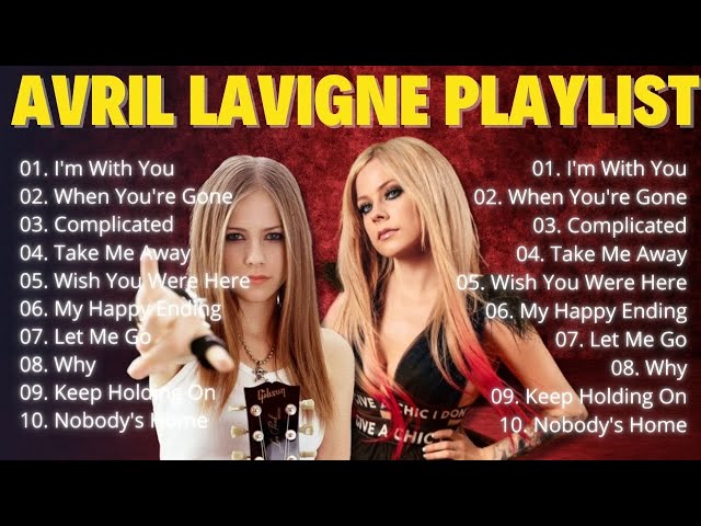 Avril Lavigne  Greatest Hits - Avril Lavigne  Songs Playlist 2024 | Best English Songs On Spotify class=