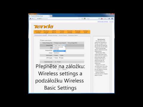 Nastavení Wi-Fi sítě produktu Tenda W311R+.