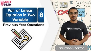 Previous Year Questions | Pair of Linear Equation in two Variables | Class 10 | Saurabh Sharma