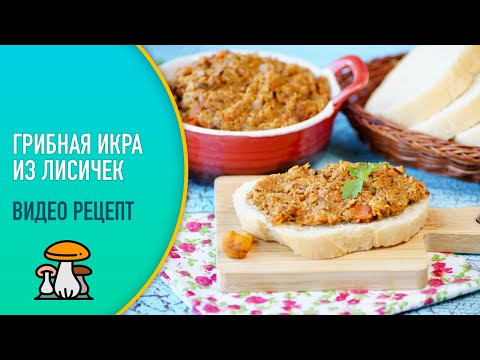 🥪 Грибная икра из лисичек — видео рецепт. Как приготовить закуску на хлеб из грибов?