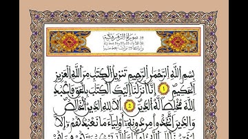 سورة  الزمر  /  للقارئ محمد الجابري الحياني