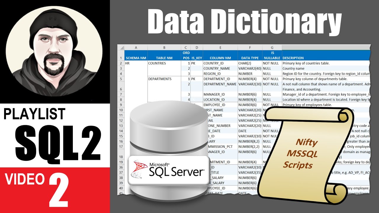 app dictionary แนะ นํา  New 2022  How to generate SQL Server data dictionary from SQL script