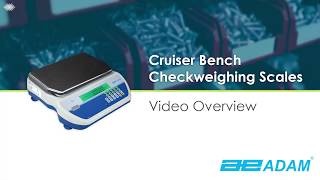 Adam 16-Lb. Capacity Bench Checkweighing Scale 0.2G Increments Model 8