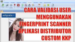 CARA VALIDASI USER MENGGUNAKAN FINGERPRINT SCANNER APLIKASI DISTRIBUTOR CUSTOM KKP screenshot 3
