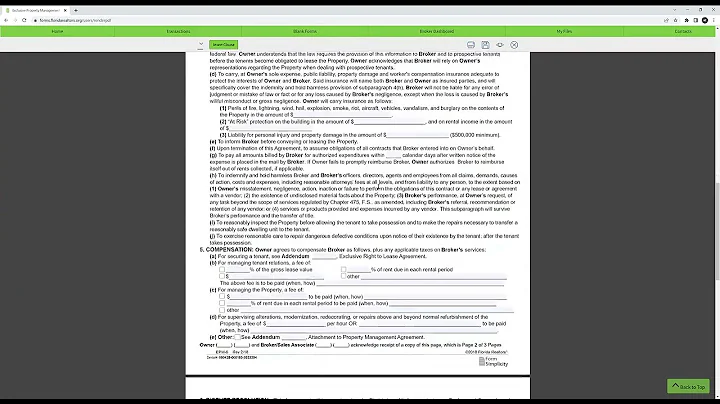 Exclusive Property Management Agreement (Nizz Realty Inc. Tutorial) Property Management Contracts