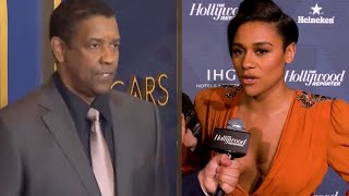 Denzel Washington Reacts To Ariana DeBose Being At Oscars Luncheon