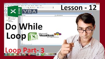 Do While loop in excel vba | Excel VBA lesson - 12 | excel vba tutorial for beginners in hindi