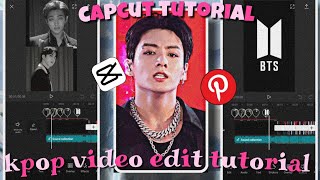 ✧˚ Kpop video edit tutorial — Capcut