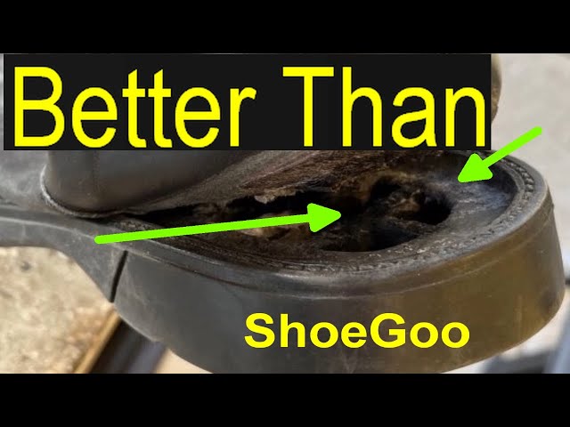 How To Repair Shoes and Sneaker sole with Glue Rubber Is Epoxy better than  Shoegoo? 
