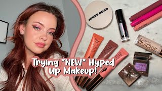 Trying New HYPED Up Makeup + lots of swatches | Julia Adams