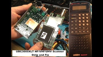 UBC3000XLT HF, VHF,UHV Receiver Scanner Strip and Fix