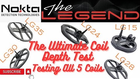 Nokta Legend - How Deep Can Each Coil Detect?