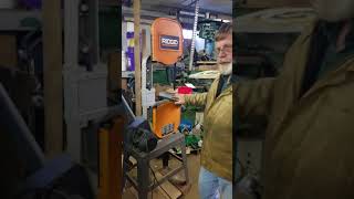 Installing a riser Block kit of a Ridgid 1400, 1401, or 1402 Bandsaw 2