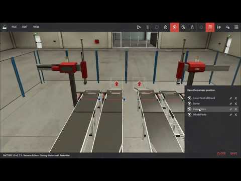 Automated Sorter by barcode and the assembler with S7-300