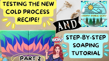 Testing A Cold Process Soap Recipe: Step By Step Lotus Tutorial (Circling Taiwan Swirl Design)