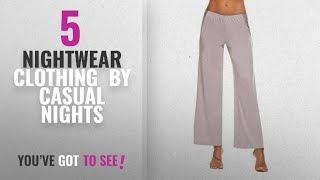 Top 10 Casual Nights Nightwear Clothing 2018 Adome Women Sleepwear Pants Lace Sching Casual