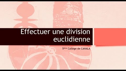 division euclidienne 5eme