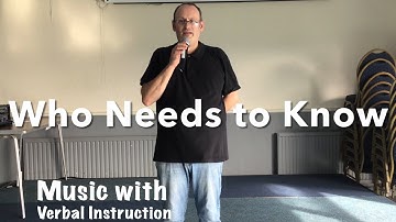 BEGINNER LINE DANCE LESSON 84 - Who needs to know - Part 2 - Music with verbal instruction.