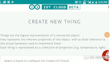 Arduino IOT Cloud Beta