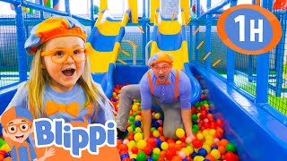 Blippi and Layla Slide into a Ballpit! | 1 Hour of Blippi Full Episodes