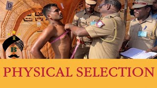 Police selection height and chest measurement 2023