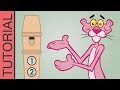 The pink panther theme song  recorder flute tutorial