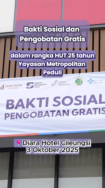ENTERING ITS SILVER AGE, THE METROPOLITAN PEDULI FOUNDATION HOLDS AGAIN A CHARITY SERVICE #25year...