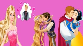 Barbie And Disney Princess Rapunzel And Snow White Love Story-Princesses Kissing Boys Games For Kids screenshot 4