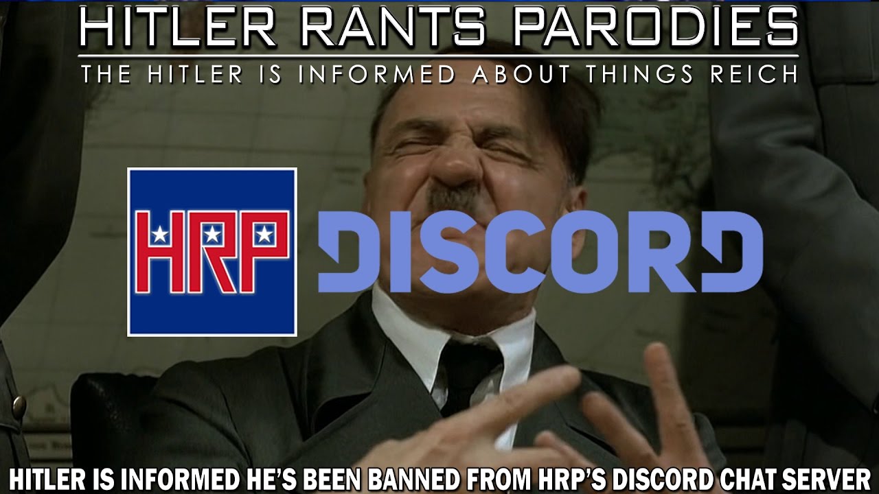 Hitler is informed he's been banned from HRP's Discord chat server