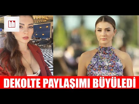 Oyuncu Burcu Özberk Dekolteli Paylaşımıyla Hayranlarını Adeta Büyüledi !