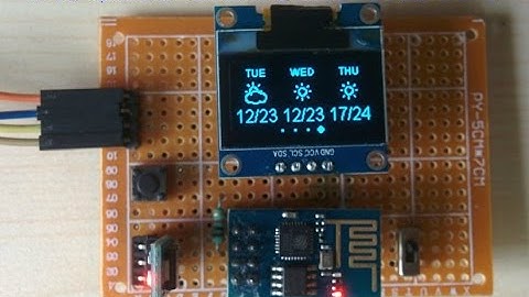 ESP8266 Weather Widget Demo ( New )