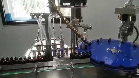 Automatic penicillin glass vial filling crimping machine