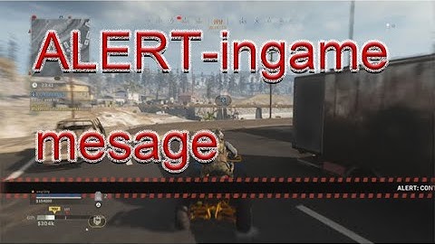 Call of Duty Warzone ALERT: CONTAINMENT PROTOCOL LEVEL 2 ACTIVE, PLEASE TAKE SHELTER IMMEDIATLEY.