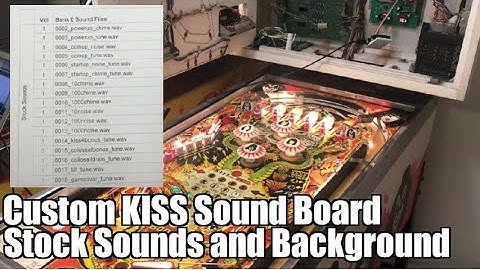 Bally AS-2518-50 KISS Pinball Custom Sound Board #7: Stock Sound & Background