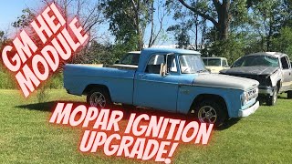 Mopar electronic ignition upgrade to GM HEI module. Cheap Dodge high energy ignition conversion!