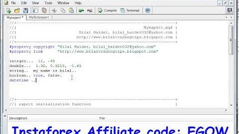 Mql4 Programing tutorial 02  Constants and Datatypes