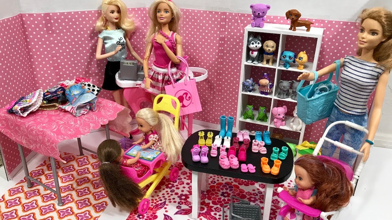 Barbie doll TOY STORE! Haley and Ally! YouTube