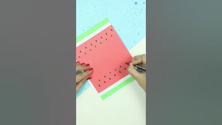 How To Make Paper Fan | Origami Paper Fan | DIY Cute Watermelon Fan
