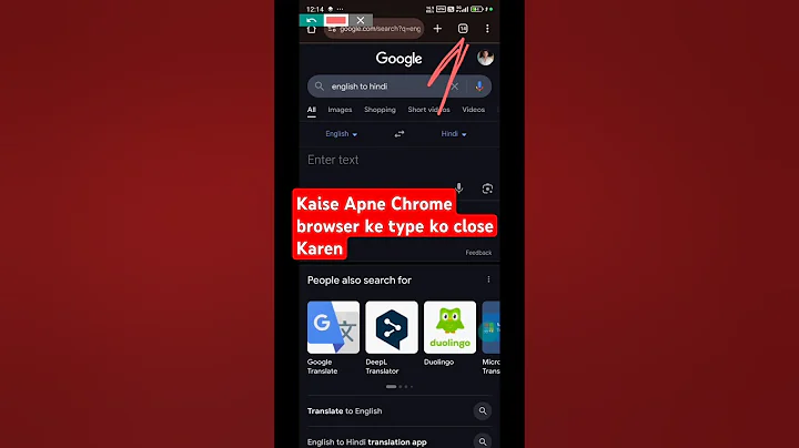 how to close browser tabs on android #shorts #viralshorts