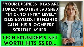 Family Dismissed My 800K Business Plan - Then Bloomberg Terminal Showed My Net Worth