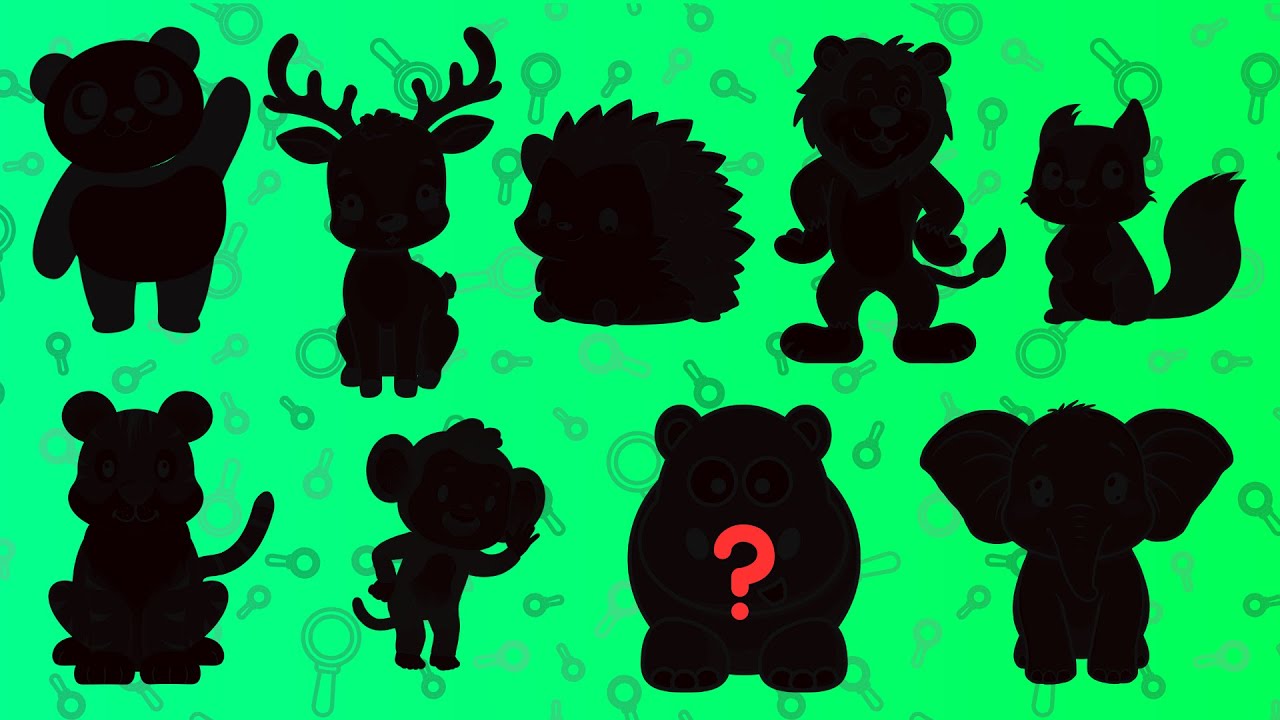 Guess the Shadow of Wild Animals | Educational Animal Song for Kids ...
