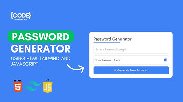 Password Generator App Using HTML Tailwind CSS & JS + Free Source Code