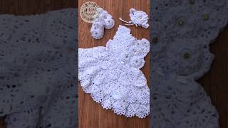 Vestido Blanco De Niña A Crochet