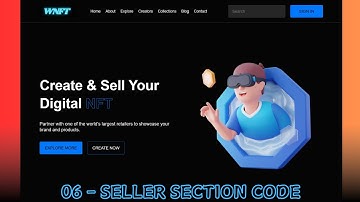 Building a Responsive WEB3 NFT Website with HTML CSS & JavaScript with Source Code | Seller Section