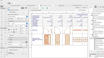 ArchiCAD Module 5: Schedules