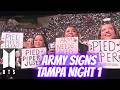 Hilarious BTS ARMY Signs Tampa Opening Night