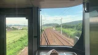 [前面展望]JR北陸本線北鯖江駅から大土呂駅