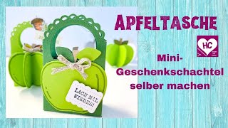 Apfeltasche mit der Mini-Geschenkschachtel von Stampin`UP!