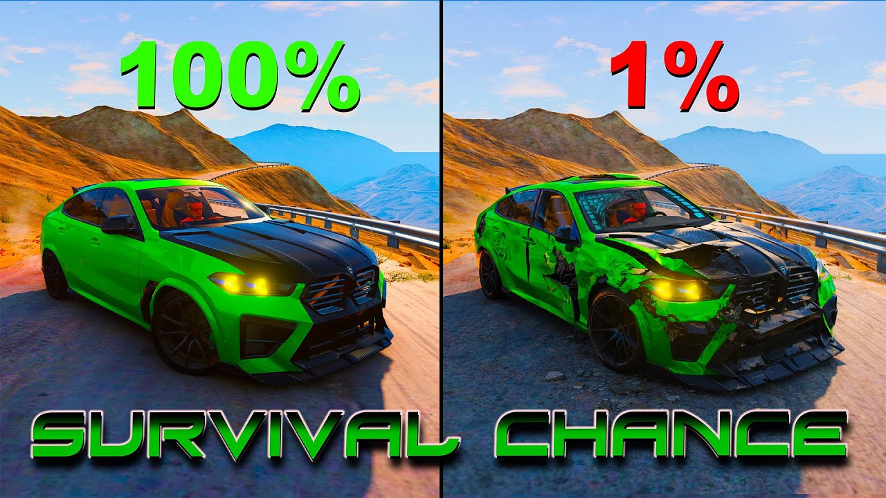 Best of BeamNG Survival Chance Test (With Dummies) | Epic Crashes & Modded Cars